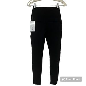 NWT ATHLETA Delancey Moto Tight BLACK